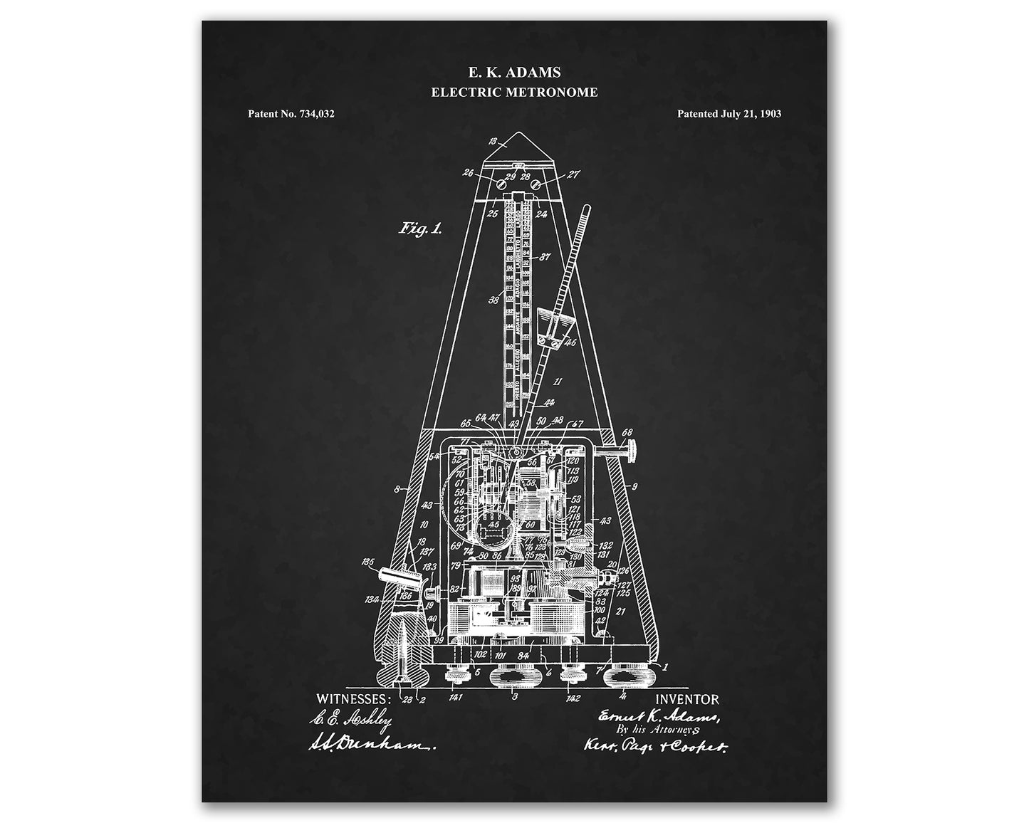 Piano Patent Drawings, Music Studio Wall Art Poster, Great Vintage Room Decor, Art Prints, Musician Decor Gifts 03182